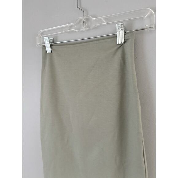NWOT Everlane The Dream Maxi Skirt Sage Green Stretchy High Waisted Size XXS - Picture 7 of 10